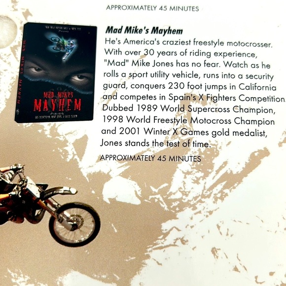 Moto Mania Boxed Set Of 4 Motocross Freestyle Action DVDS 2007 Collector’s Set - Picture 10 of 12